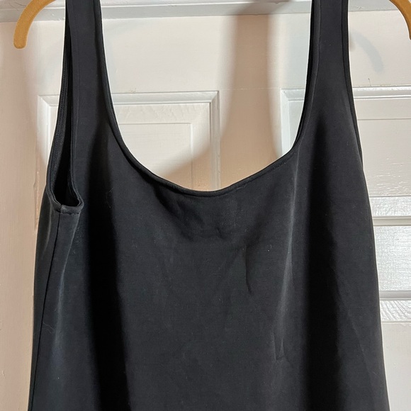 Adrianna Patel black long dress with crochet lace trim size 16 - Picture 4 of 11